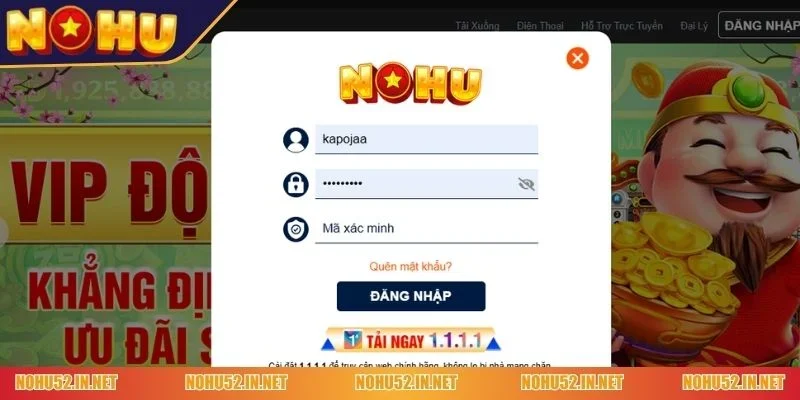đăng nhập NOHU52