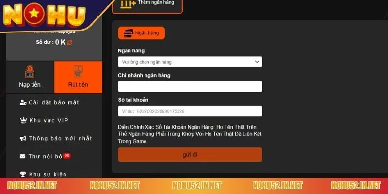 rút tiền NOHU52